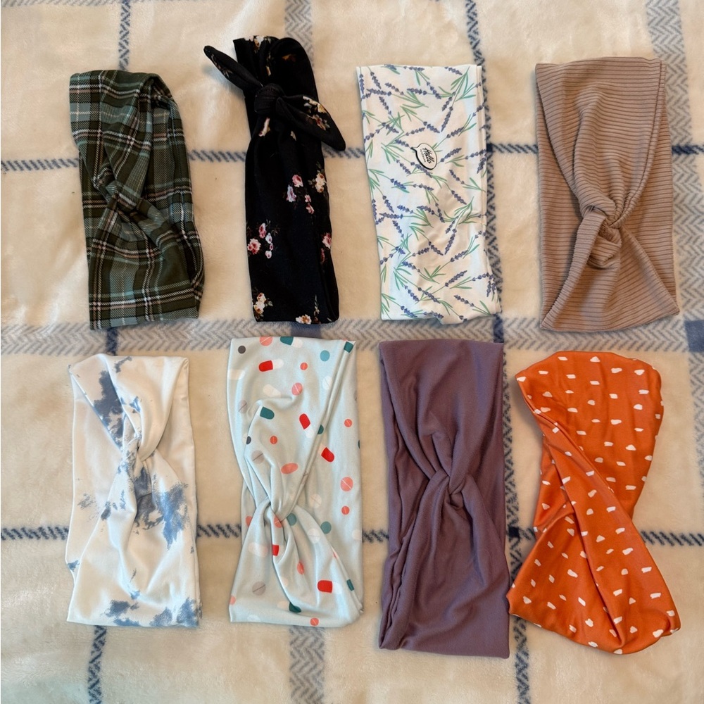 Assorted solids and prints soft knit headbands by Hello Headband